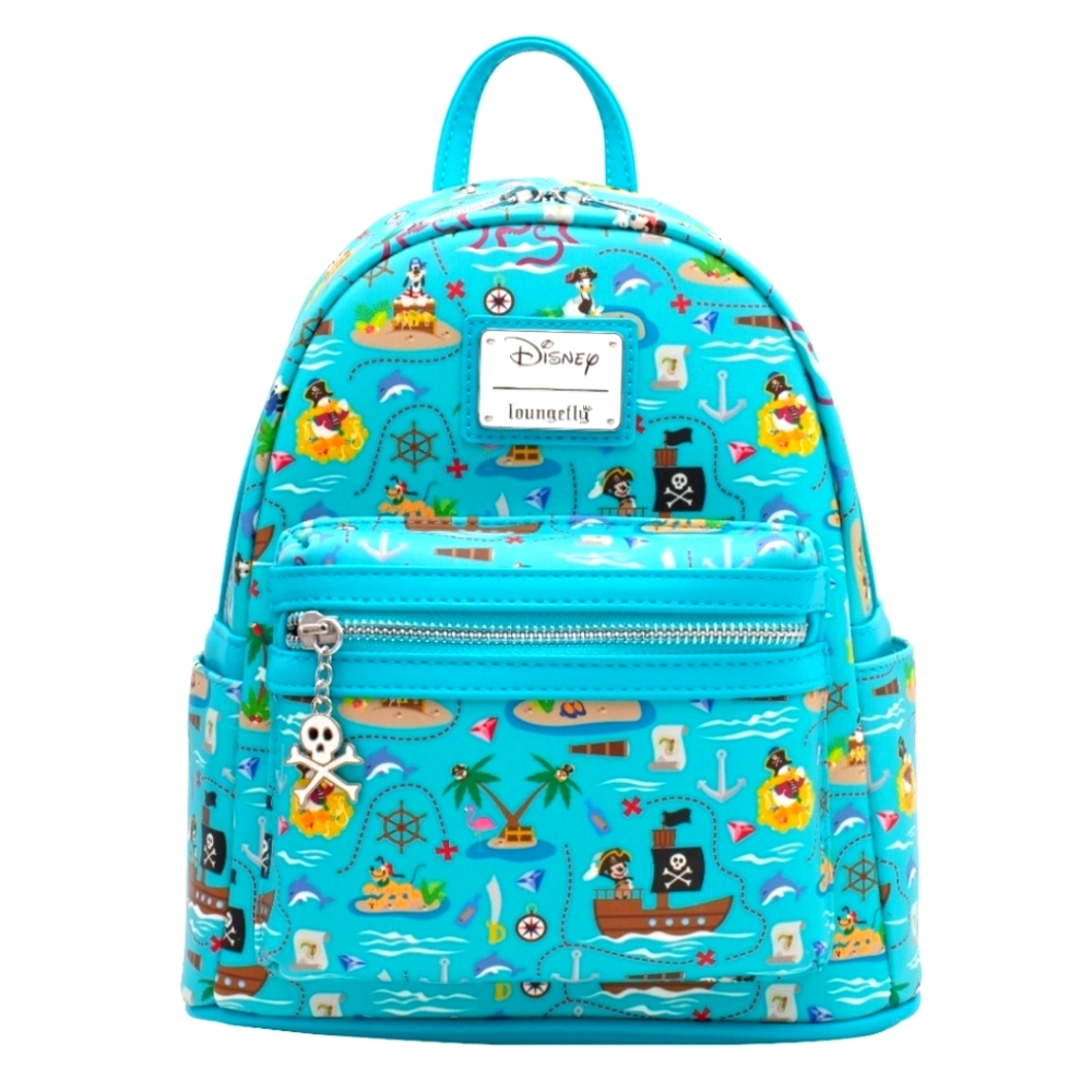 Loungefly Disney Mickey & Friends Pirate Treasure Mini Backpack NWT